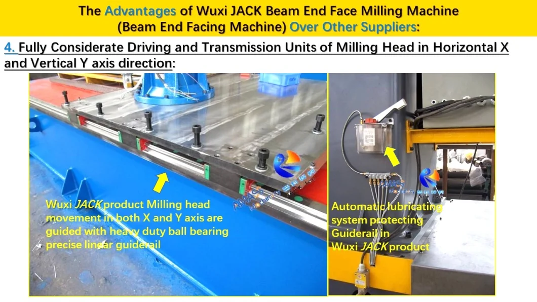 Heavy Duty Large Scale Size Steel Structure Member Pipe Box I H Beam End Face Milling Machine for Facing