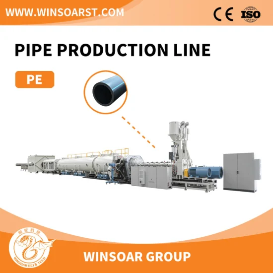 PE Pipe Extrusion Machine Line/HDPE Pipe Production Line/Plastic HDPE/LDPE/PPR Electricity Conduit Tube/ Water Sewage& Gas Pressure Supply Pipe Line