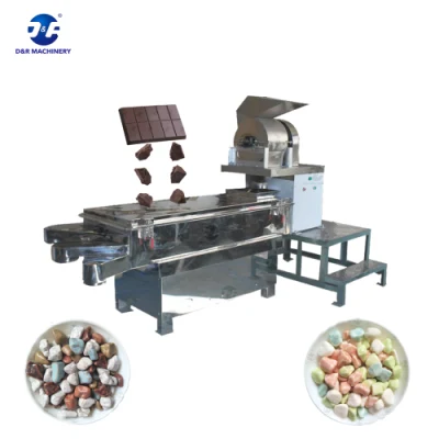 Factory Wholesale Automatic Special Shape Stone Chocolate Brushing Machine Stainless Steel Pulverizer Chocolate Crusher Machine