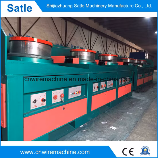 High Speed Automatic Continues Dry Type Steel Wire Straight Line Metal Wire Drawing Machine